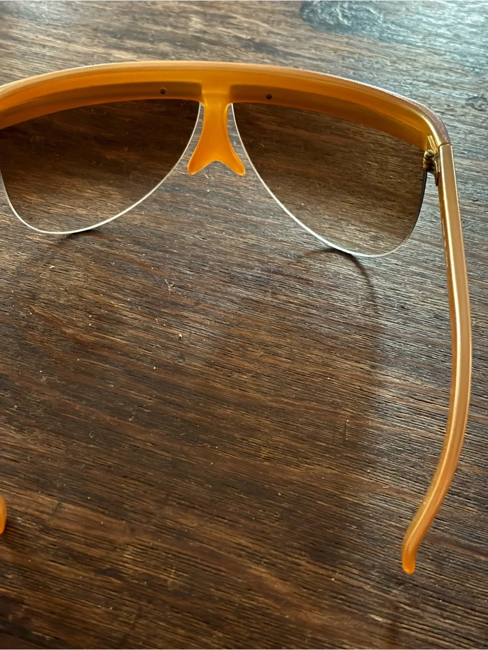 Women’s Fashion Shield Sunglasses - Amber made in Italy